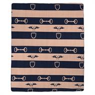 HVP Gwenny Tæppe - Navy/Camel
